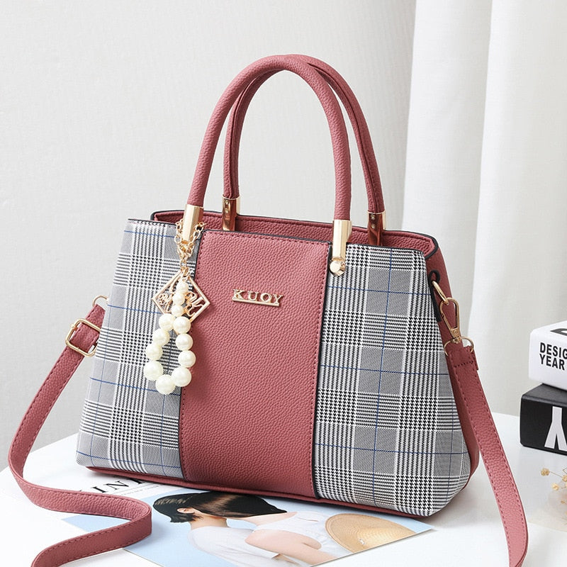 PU Leather Large Capacity Handbag