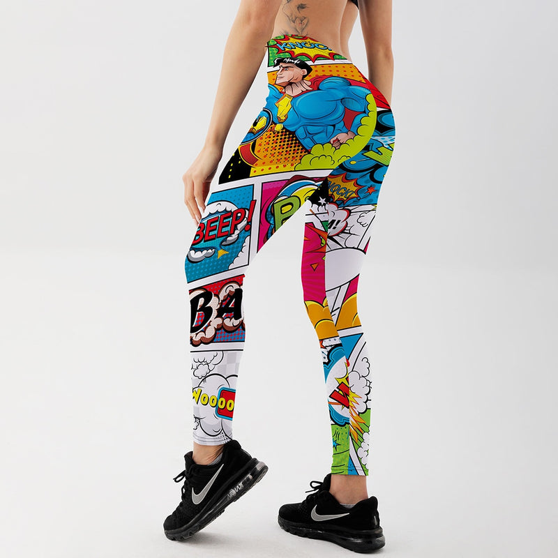 Cartoon Comic Game 3D Print Leggings