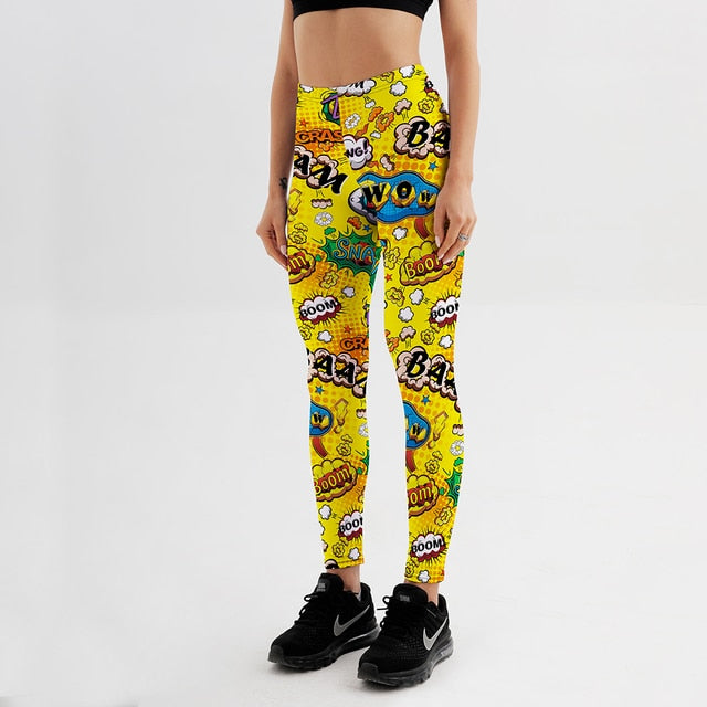 Cartoon Comic Game 3D Print Leggings