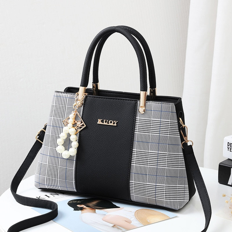 PU Leather Large Capacity Handbag