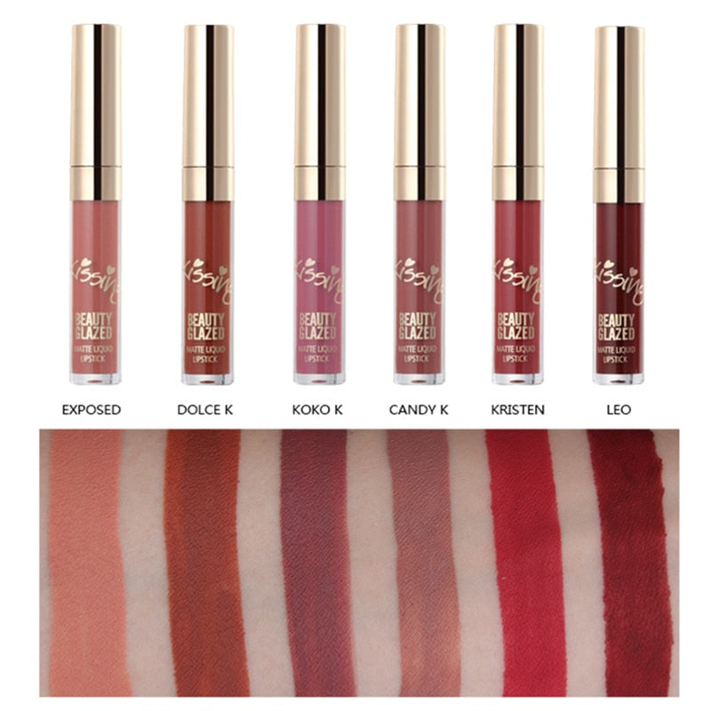 Beauty Glazed 1/6PCS Matte Lipstick