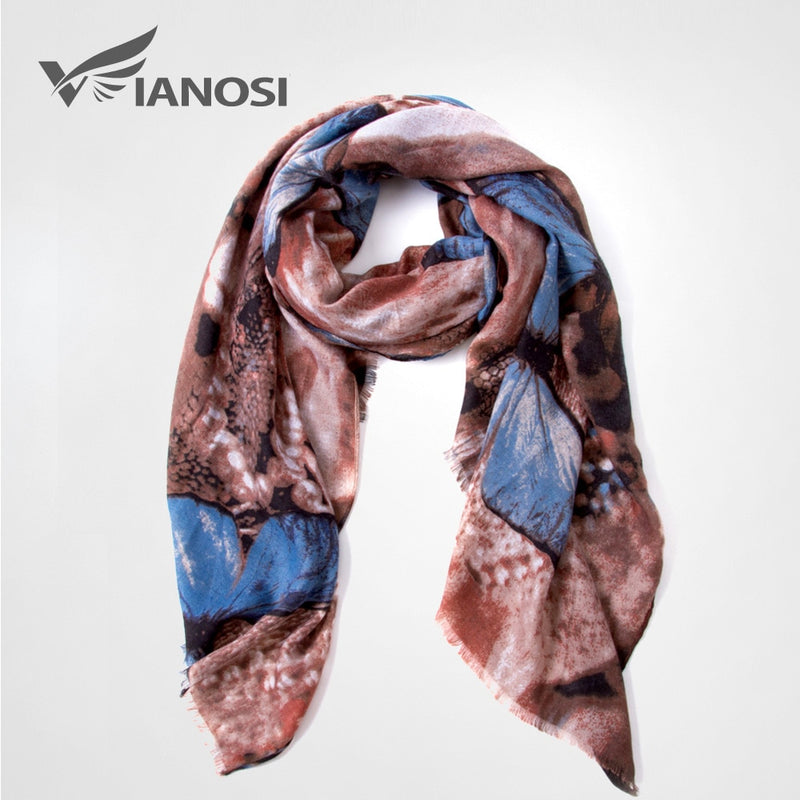 Stylish Multicolor Butterfly Print Scarf