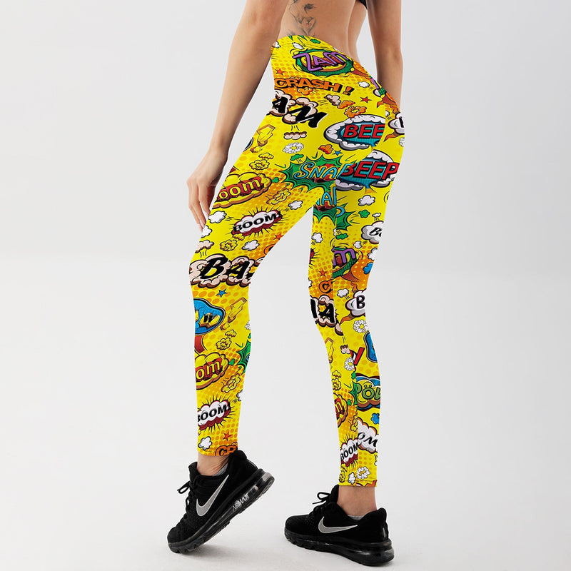 Cartoon Comic Game 3D Print Leggings