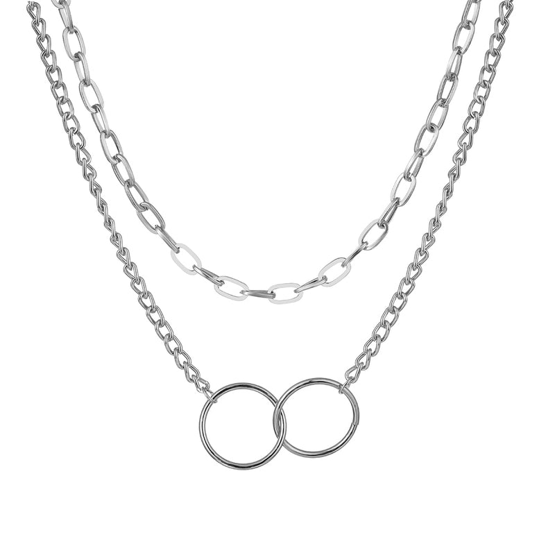 Thick Chain Toggle Clasp Necklace