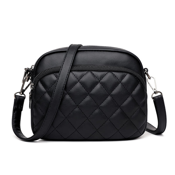 Diamond Lattice Shoulder Bag