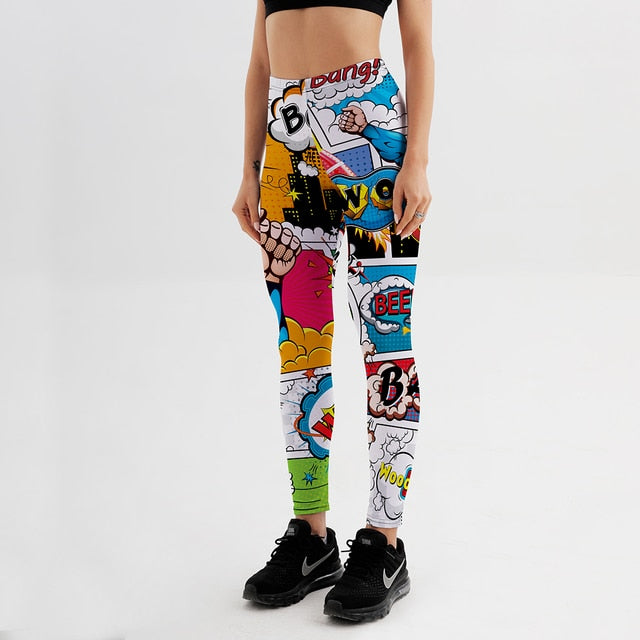 Cartoon Comic Game 3D Print Leggings