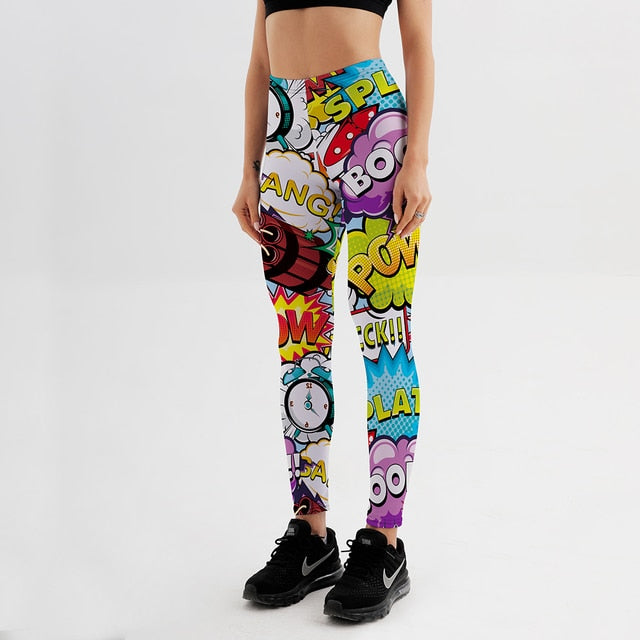 Cartoon Comic Game 3D Print Leggings