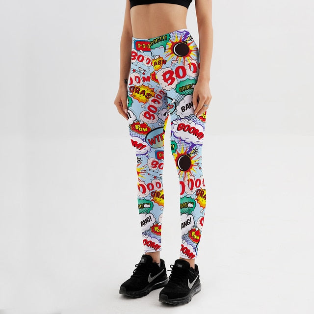 Cartoon Comic Game 3D Print Leggings