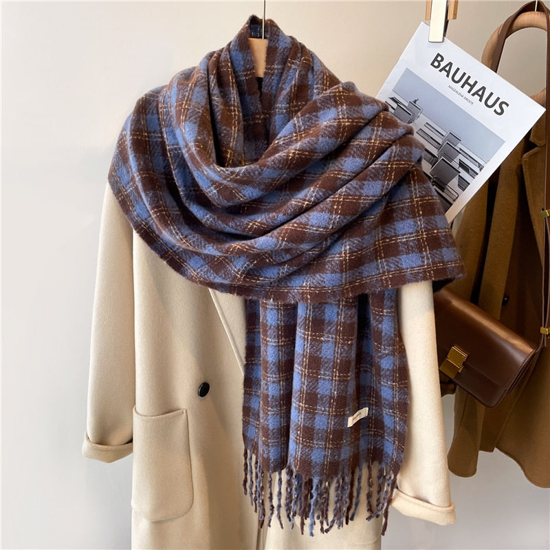 Casual Plaid Scarf