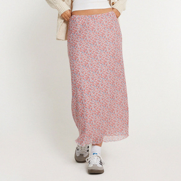 Summer Print A-Line Skirt
