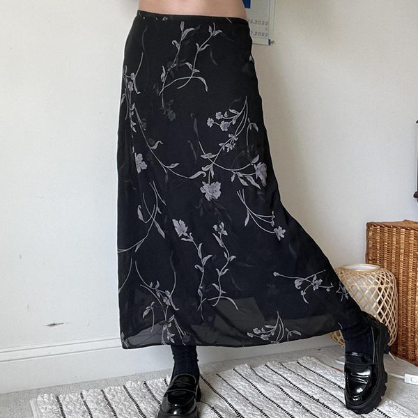 Summer Print A-Line Skirt