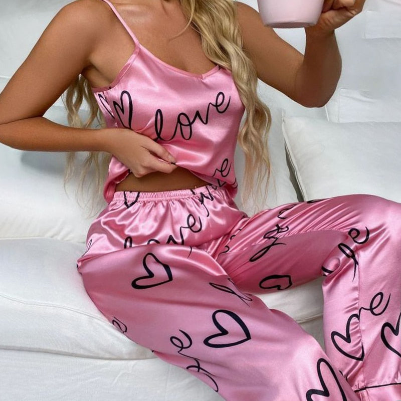 Sexy Satin Pajamas