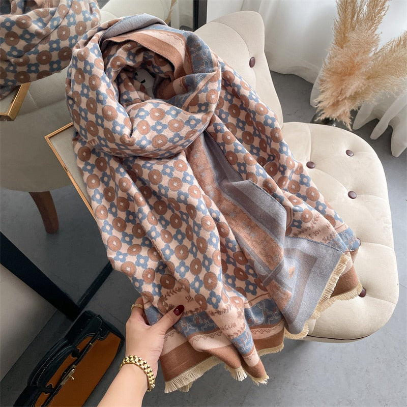 Floral Cashmere Scarf