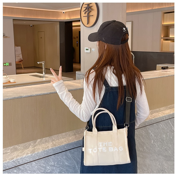 Casual Canvas Large Capacity Tote Bag