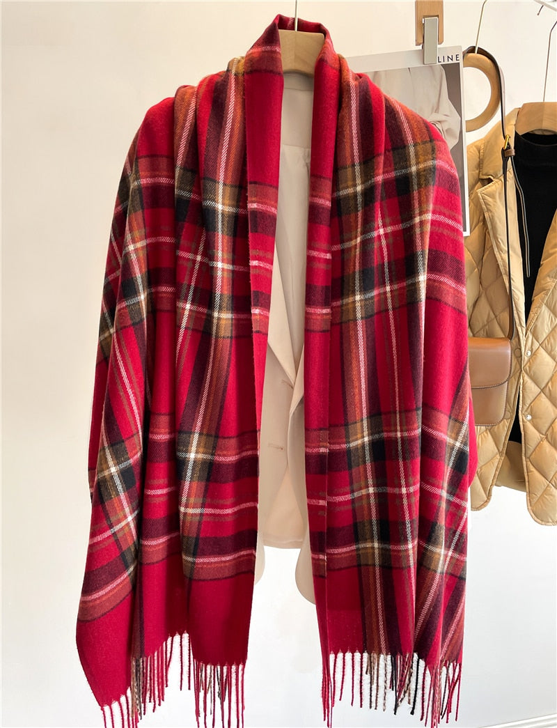 Casual Plaid Scarf